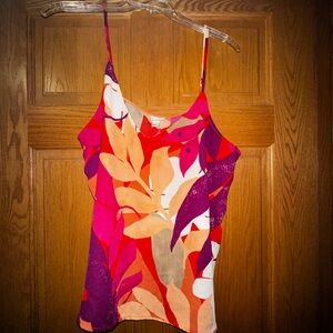 a new day Colorful Camisole Top - Pink, Orange, Purple